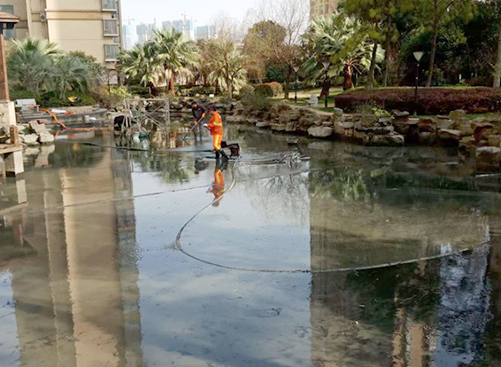 花垣景观池淤泥清理